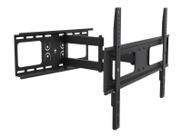 DELTACO ARM-460 - Monteringssæt (vægmontering med vip/drej) - for fladt panel - sort - skærmstørrelse: 37-70 - vægmonterbar