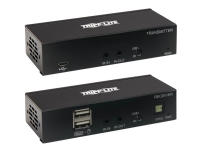 Tripp Lite DisplayPort to HDMI over Cat6 Extender Kit with KVM Support, 4K 60Hz, 4:4:4, USB, PoC, HDCP 2.2, up to 230 ft., TAA - Video/audio ekspander - HDMI, DisplayPort - over CAT 6 - op til 70 m - TAA-kompatibel - for P/N: B127A-010-H