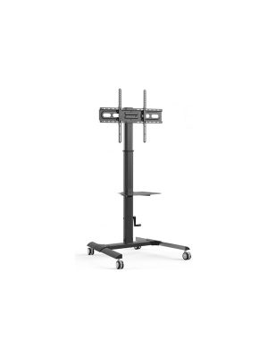 TECHLY cart - for LCD TV - with shelf - black 40 kg 70" 200 x 200 mm