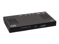 C2G HDMI Ultra-Slim HDBaseT + RS232 And IR Over Cat Extender Box Receiver - 4K 60Hz - Video/audio/serie forlænger - modtager - HDMI, HDBaseT 2.0 - over CAT 5e/6/6a/7 - op til 70 m