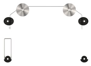 TV-ophæng wire 13-70" 50 kg.