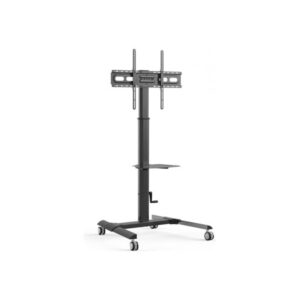 TECHLY cart - for LCD TV - with shelf - black - Maks 40 kg - Maks størrelse 70"